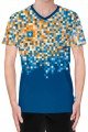 koszulka biegowa v-neck z nadrukiem - przód